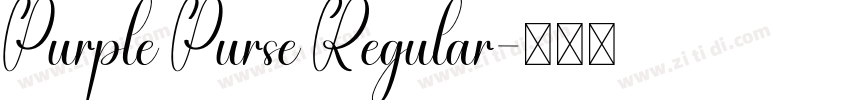Purple Purse Regular字体转换